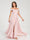 A-Line/Princess Chiffon Off-the-Shoulder Sleeveless Floor-Length Split Side With Belt Bridesmaid Dresses