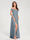 A-Line/Princess Chiffon Off-the-Shoulder Sleeveless Floor-Length Split Side With Belt Bridesmaid Dresses