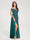 A-Line/Princess Chiffon Off-the-Shoulder Sleeveless Floor-Length Split Side With Belt Bridesmaid Dresses
