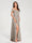 A-Line/Princess Chiffon Off-the-Shoulder Sleeveless Floor-Length Split Side With Belt Bridesmaid Dresses