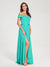 A-Line/Princess Chiffon Off-the-Shoulder Sleeveless Floor-Length Split Side With Belt Bridesmaid Dresses