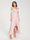 A-Line/Princess Chiffon Spaghetti Straps V-Neck Short Sleeves With Ruffles Asymmetrical Bridesmaid Dresses