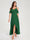 A-Line/Princess Chiffon Spaghetti Straps V-Neck Short Sleeves With Ruffles Asymmetrical Bridesmaid Dresses