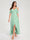 A-Line/Princess Chiffon Spaghetti Straps V-Neck Short Sleeves With Ruffles Asymmetrical Bridesmaid Dresses