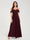 A-Line/Princess Chiffon Spaghetti Straps Short Sleeves Floor-Length With Pleats Bridesmaid Dresses