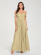 A-Line/Princess Chiffon Spaghetti Straps Short Sleeves Floor-Length With Pleats Bridesmaid Dresses