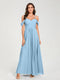 A-Line/Princess Chiffon Spaghetti Straps Short Sleeves Floor-Length With Pleats Bridesmaid Dresses