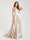 A-Line Spaghetti Straps Sleeveless Long Silk Like Satin Bridesmaid Dresses