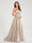 A-Line/Princess Spaghetti Straps Sleeveless Floor-Length Split Side Backless Bridesmaid Dresses