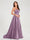 A-Line/Princess Spaghetti Straps Sleeveless Floor-Length Split Side Backless Bridesmaid Dresses