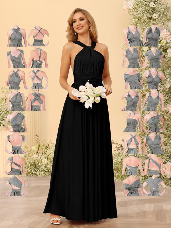 multiway bridesmaid dress black Black Infinity Dress Multiway Bridesmaid Dress Convertible Made in USA