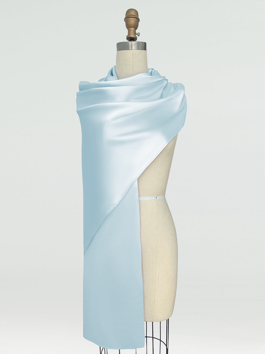 (18x89in.) Silk Satin Shawls &amp; Wraps for Women