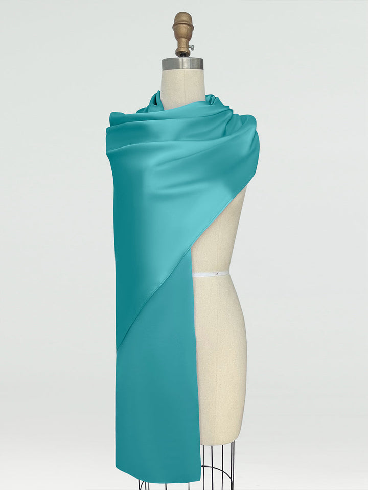 (18x89in.) Silk Satin Shawls &amp; Wraps for Women