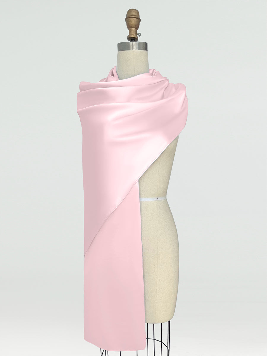 (18x89in.) Silk Satin Shawls &amp; Wraps for Women