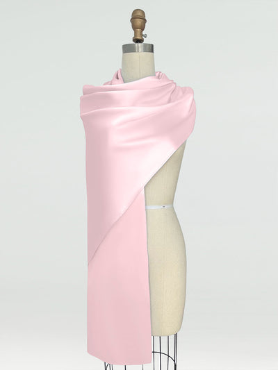 (18x89in.) Silk Satin Shawls & Wraps for Women