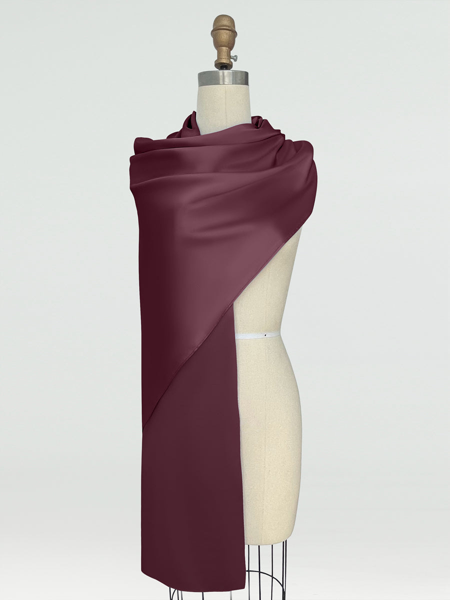 (18x89in.) Silk Satin Shawls &amp; Wraps for Women