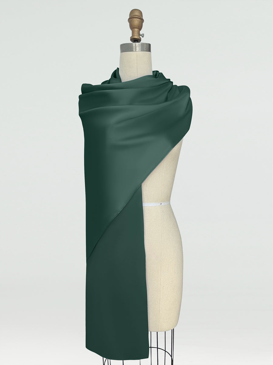 (18x89in.) Silk Satin Shawls &amp; Wraps for Women