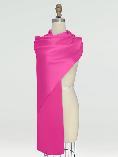 (18x89in.) Silk Satin Shawls & Wraps for Women