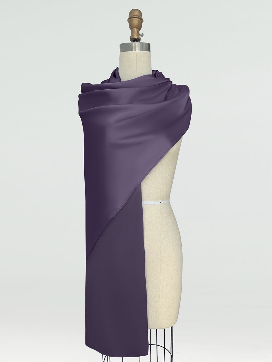 (18x89in.) Silk Satin Shawls &amp; Wraps for Women