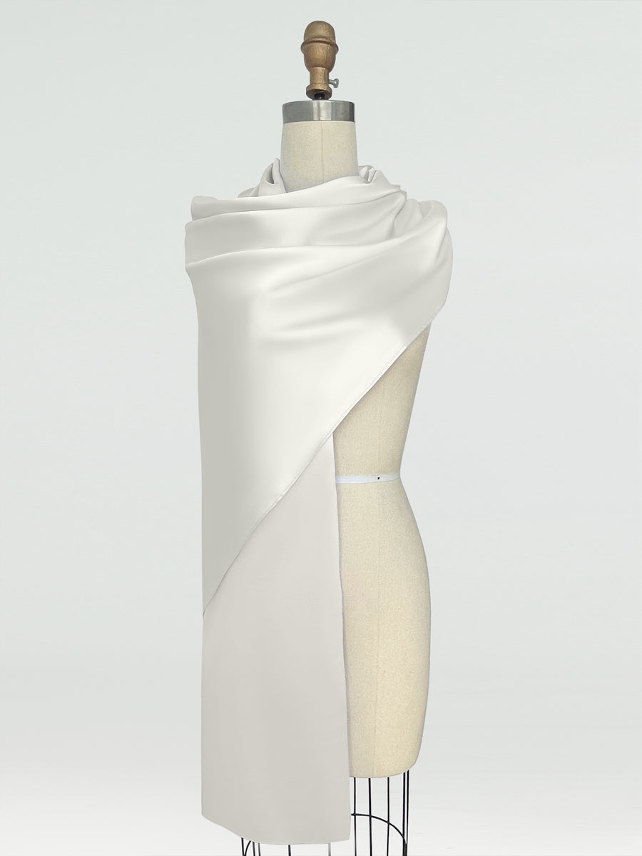 (18x89in.) Silk Satin Shawls &amp; Wraps for Women