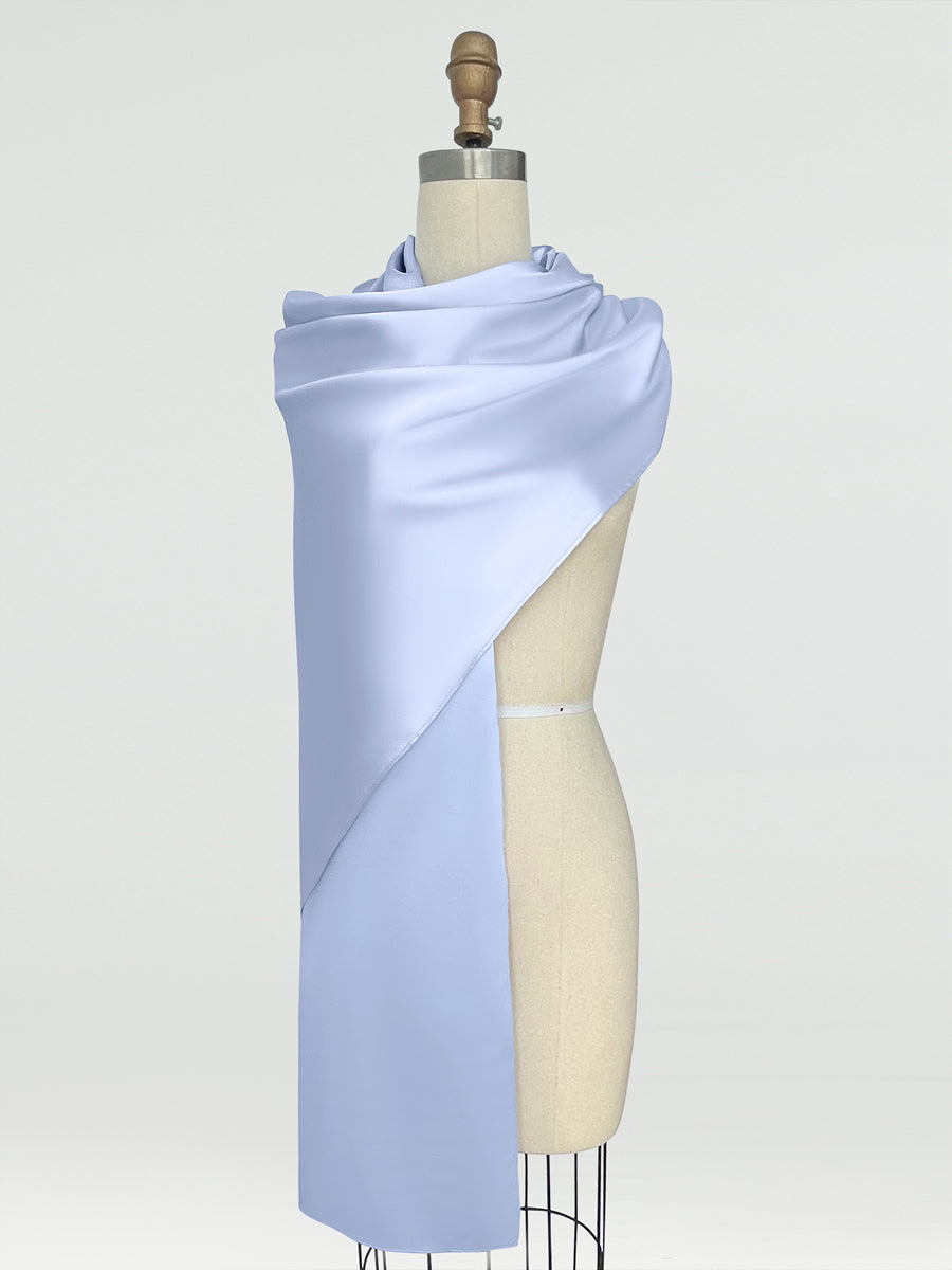 (18x89in.) Silk Satin Shawls &amp; Wraps for Women
