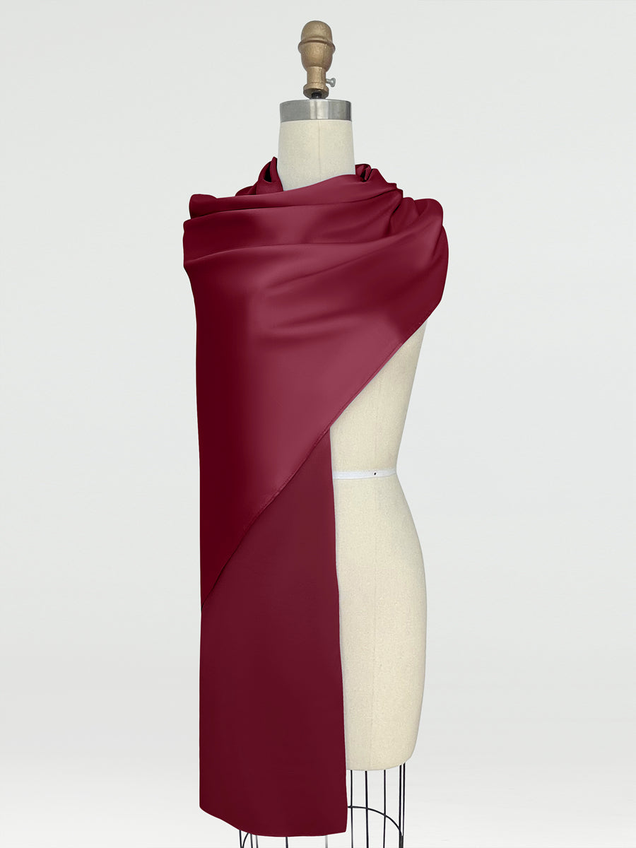 (18x89in.) Silk Satin Shawls &amp; Wraps for Women