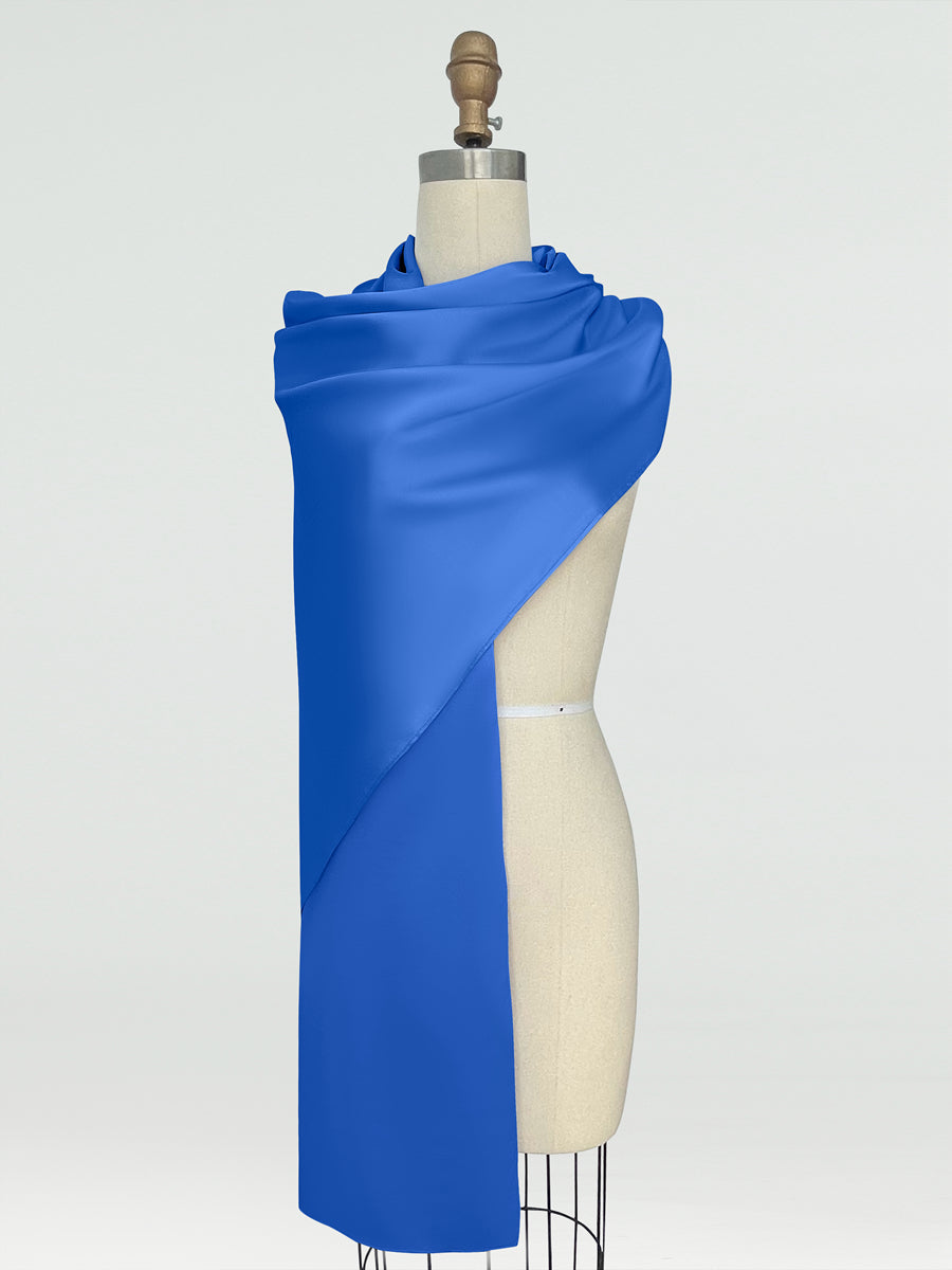 (18x89in.) Silk Satin Shawls &amp; Wraps for Women