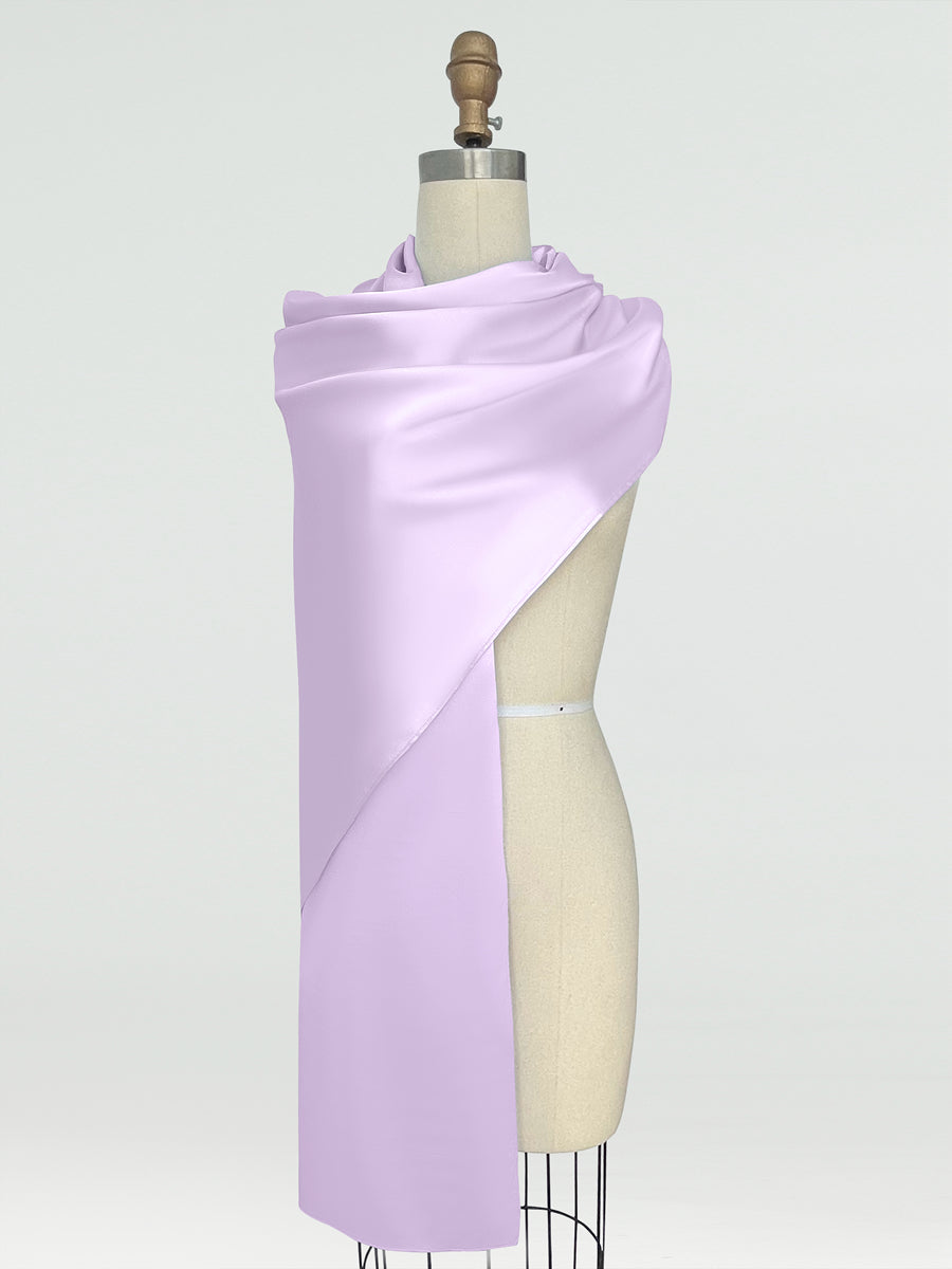 (18x89in.) Silk Satin Shawls &amp; Wraps for Women