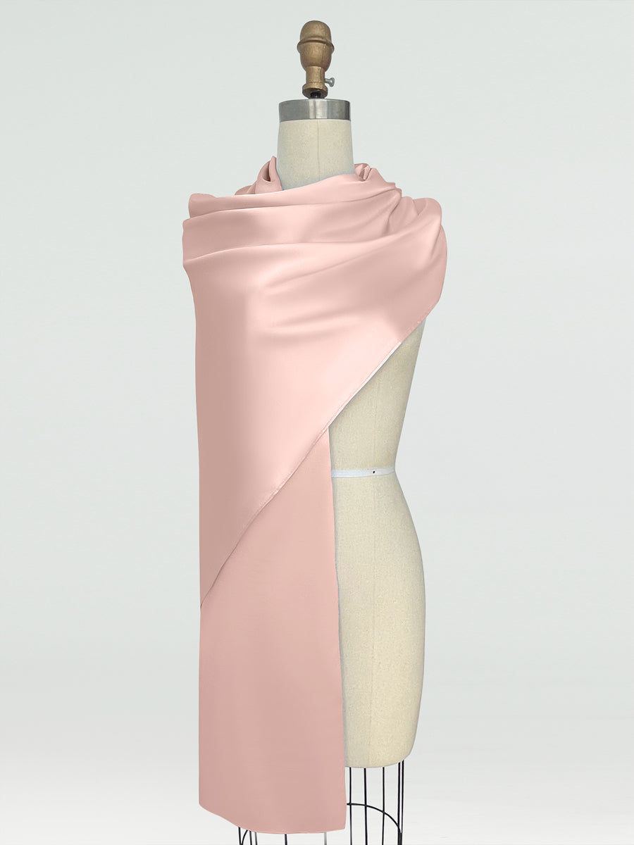 (18x89in.) Silk Satin Shawls &amp; Wraps for Women