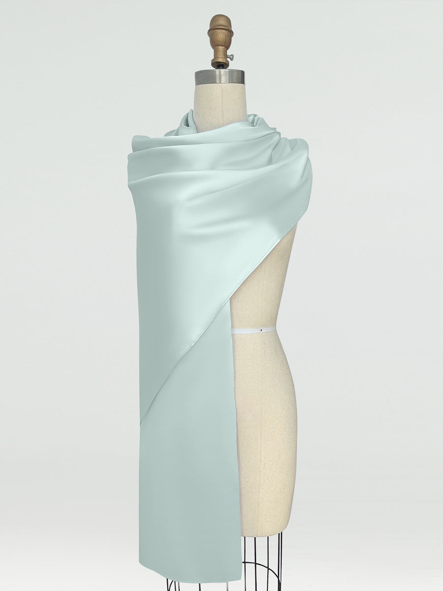 (18x89in.) Silk Satin Shawls &amp; Wraps for Women
