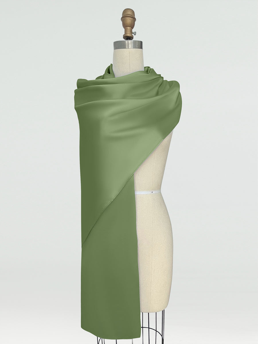 (18x89in.) Silk Satin Shawls &amp; Wraps for Women