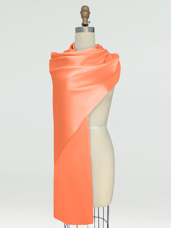 (18x89in.) Silk Satin Shawls &amp; Wraps for Women