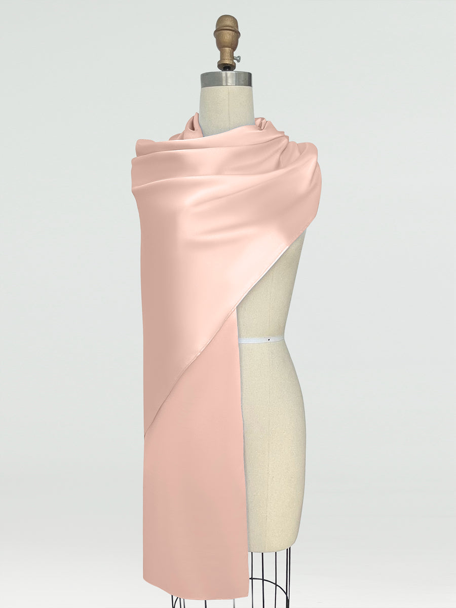 (18x89in.) Silk Satin Shawls &amp; Wraps for Women