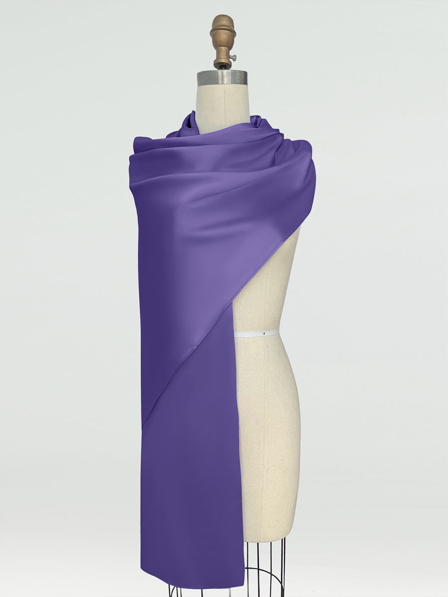 (18x89in.) Silk Satin Shawls &amp; Wraps for Women