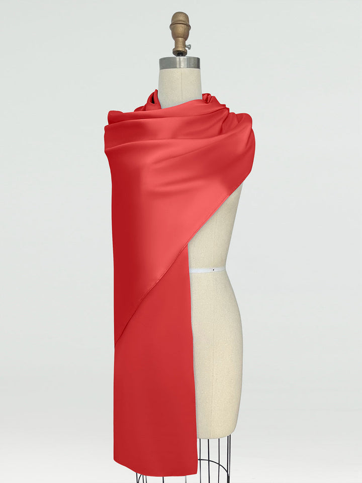 (18x89in.) Silk Satin Shawls &amp; Wraps for Women