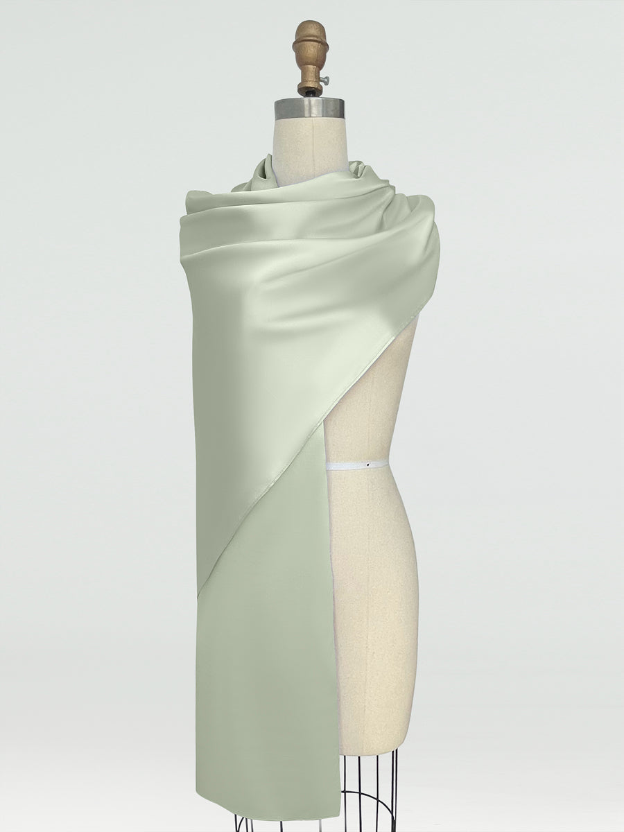 (18x89in.) Silk Satin Shawls &amp; Wraps for Women