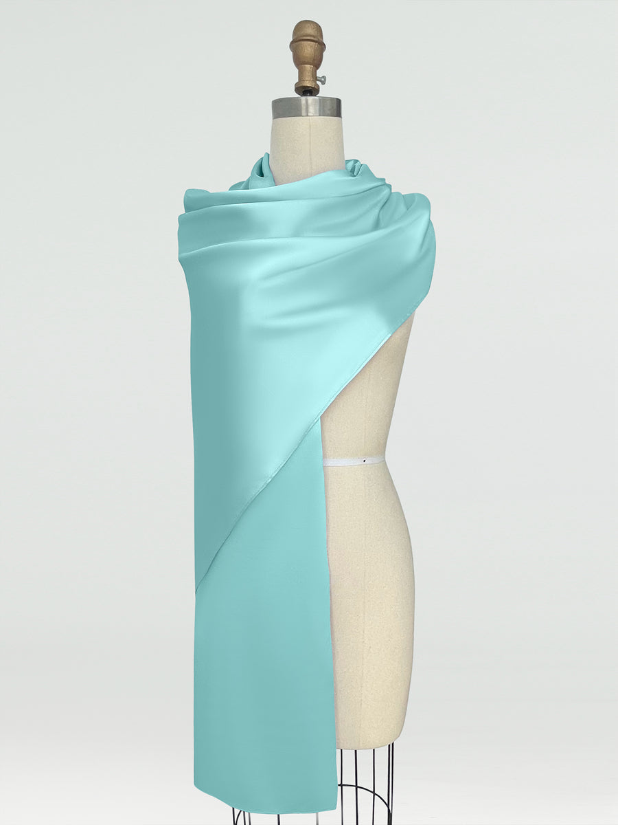 (18x89in.) Silk Satin Shawls &amp; Wraps for Women