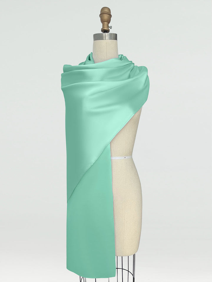 (18x89in.) Silk Satin Shawls &amp; Wraps for Women