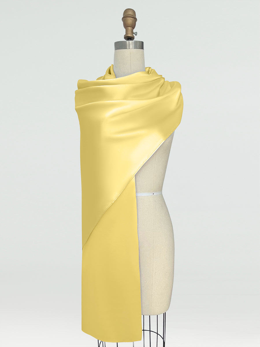 (18x89in.) Silk Satin Shawls &amp; Wraps for Women