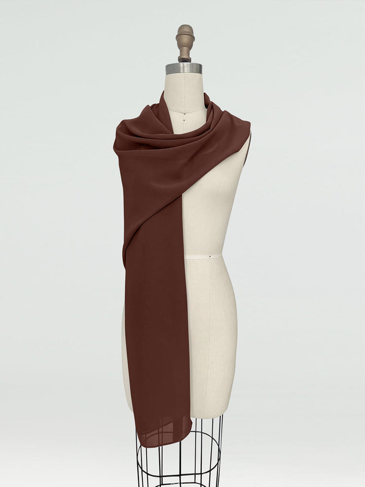 (18x89in.) Chiffon Shawls &amp; Wraps for Women