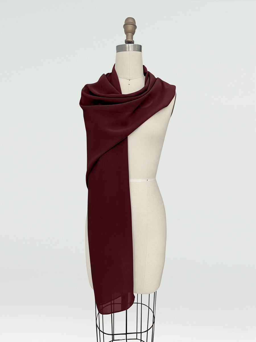 (18x89in.) Chiffon Shawls &amp; Wraps for Women