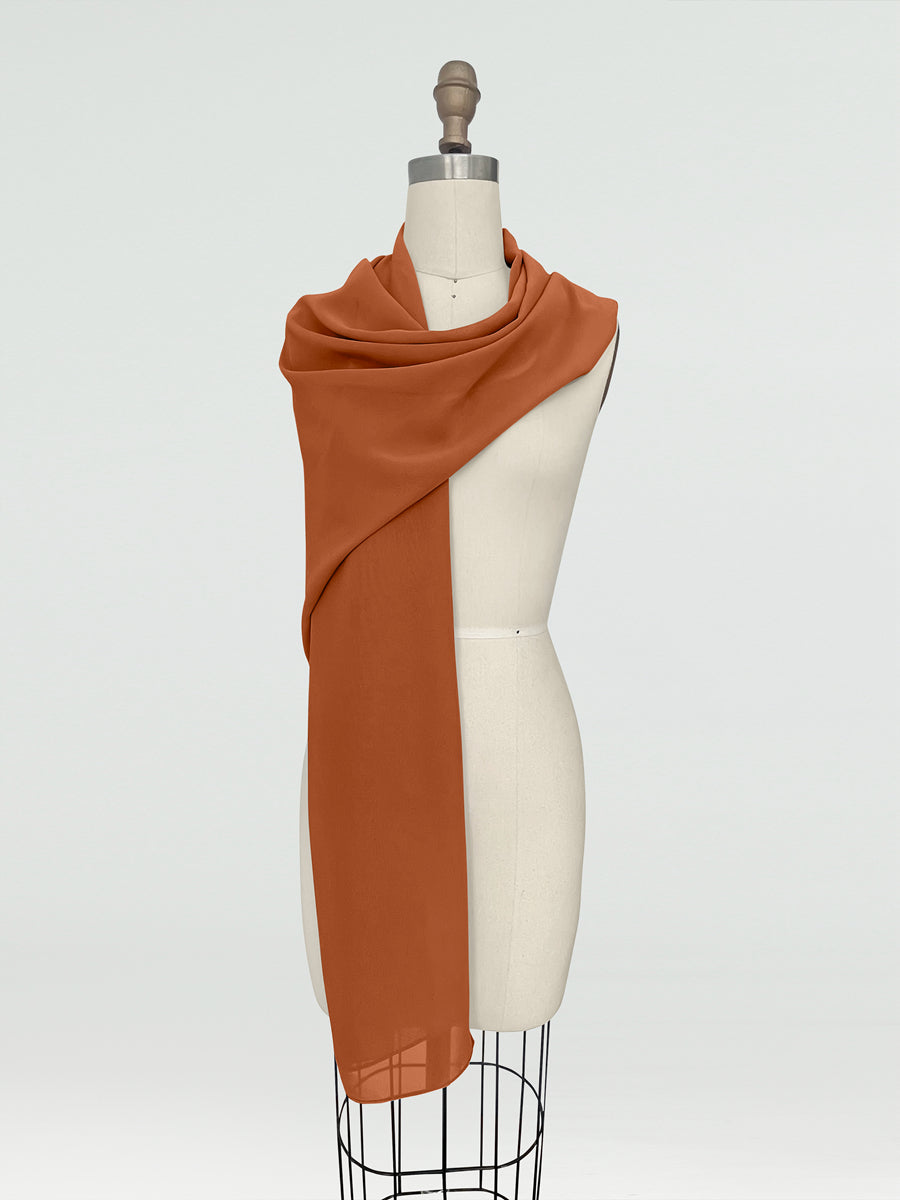 (18x89in.) Chiffon Shawls &amp; Wraps for Women