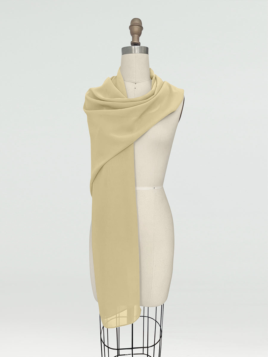 (18x89in.) Chiffon Shawls &amp; Wraps for Women