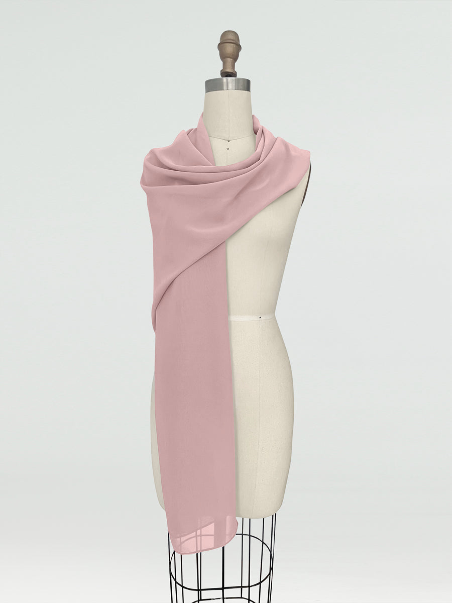 (18x89in.) Chiffon Shawls &amp; Wraps for Women