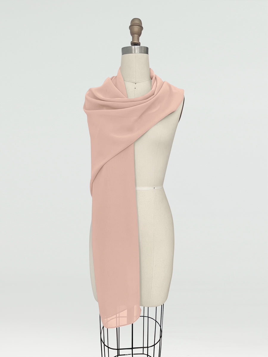 (18x89in.) Chiffon Shawls &amp; Wraps for Women