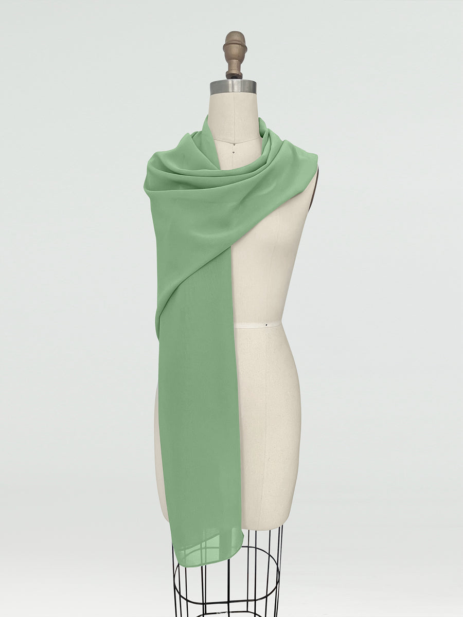 (18x89in.) Chiffon Shawls &amp; Wraps for Women