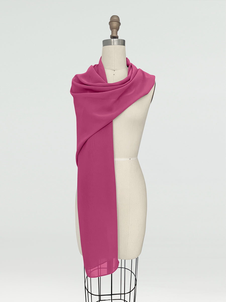 (18x89in.) Chiffon Shawls &amp; Wraps for Women