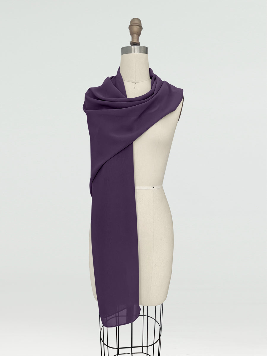 (18x89in.) Chiffon Shawls &amp; Wraps for Women