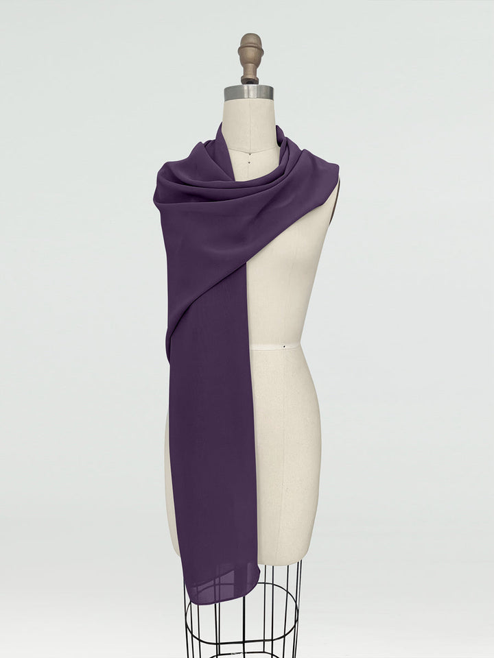 (18x89in.) Chiffon Shawls &amp; Wraps for Women