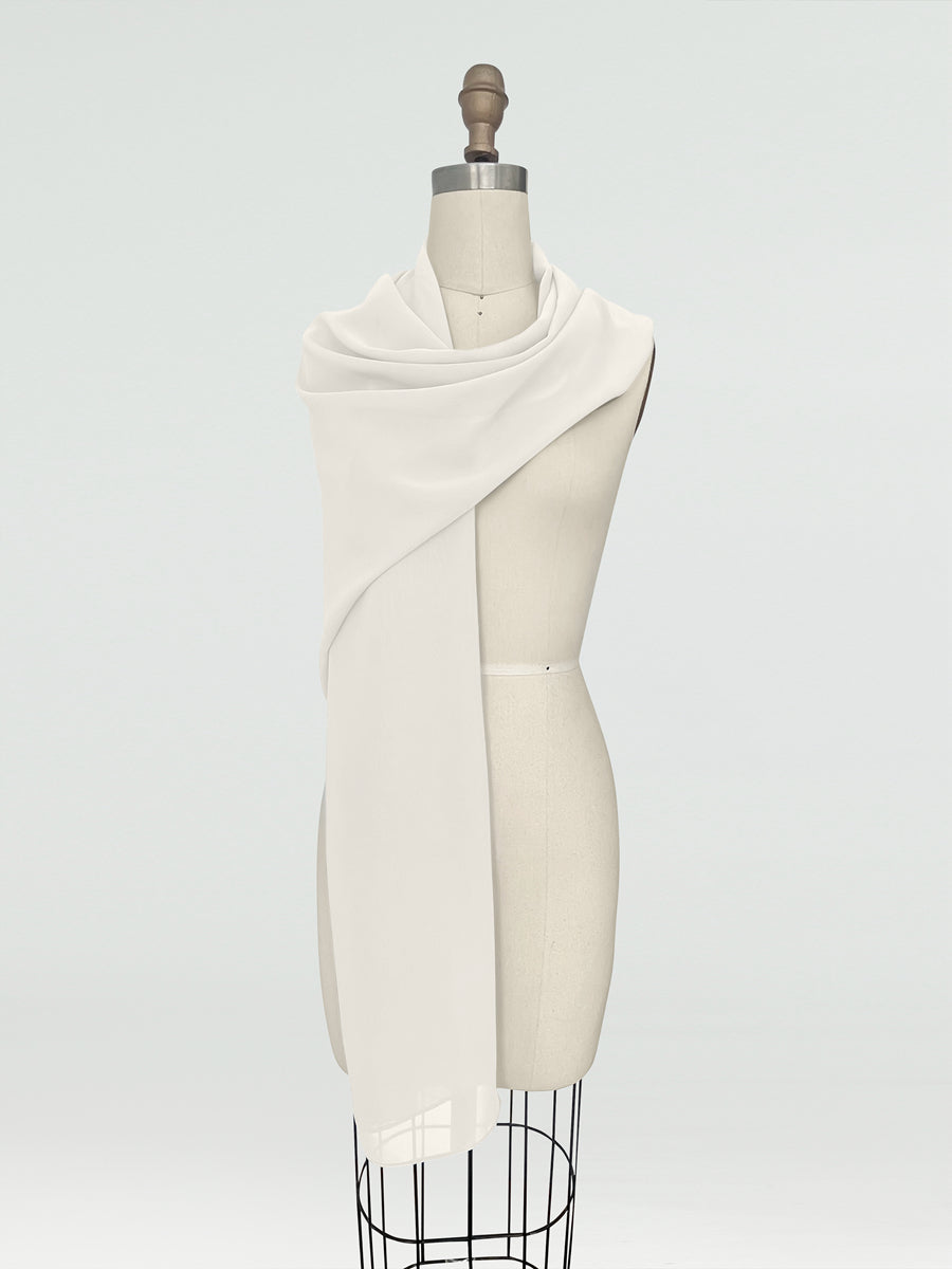 (18x89in.) Chiffon Shawls &amp; Wraps for Women